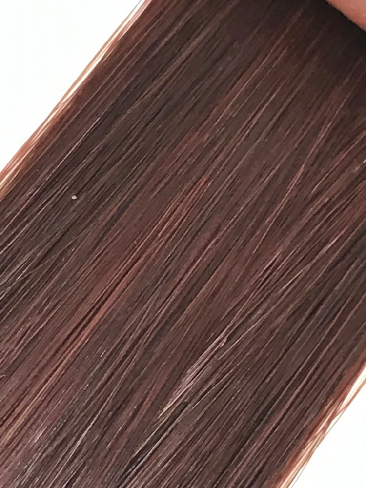 22 Keratin Flat Tip Body Wave 35 Dark Auburn Burgundy